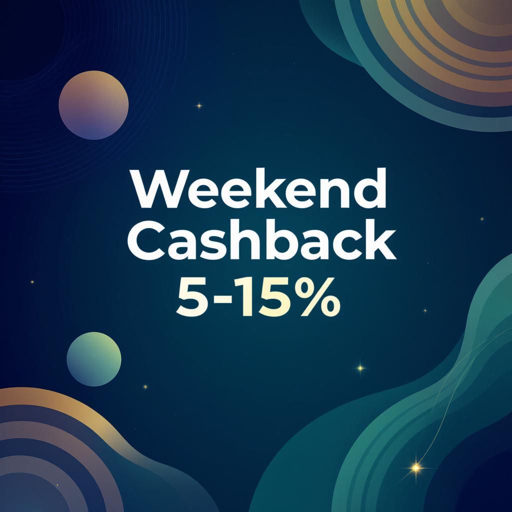 Weekend Cashback 5-15%